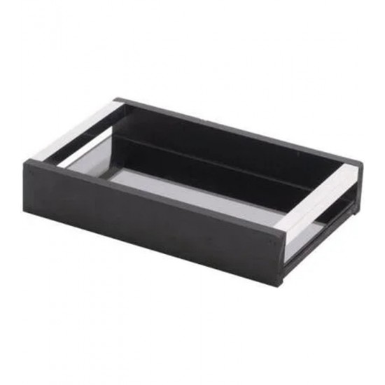 Bandeja 23cm Por 15cm Por 4,5cm de Altura Espelhada De Madeira Naturals